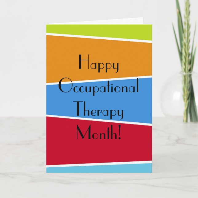Happy Occupational Therapy Month Appreciaton Cards (Front)