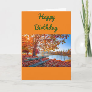 **HAPPY OCTOBER BIRTHDAY** from THE LAKE Card