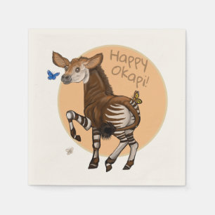 Happy Okapi! Napkin