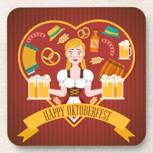 Happy Oktoberfest Coaster