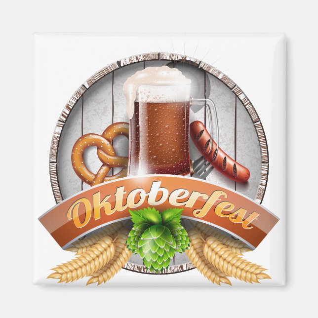 happy oktoberfest magnet (Front)