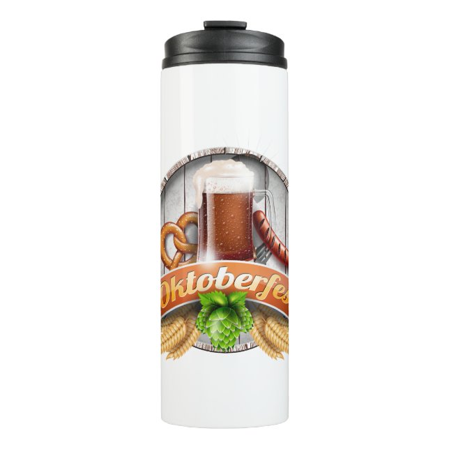 happy oktoberfest thermal tumbler (Front)