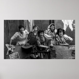 Happy on Laundry Day 1892 Poster