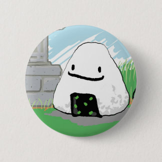 Happy Onigiri 6 Cm Round Badge
