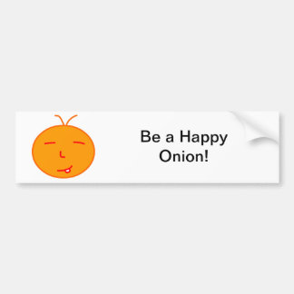 Happy Onion Bumper Sticker