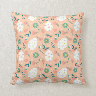 Happy Orange Easter Egg Cushion