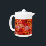 Happy Orange Flower Field Garden<br><div class="desc">Floral Bright Rojo Bouquet Rich Red Hot Mixed Flowers Daisies Any</div>