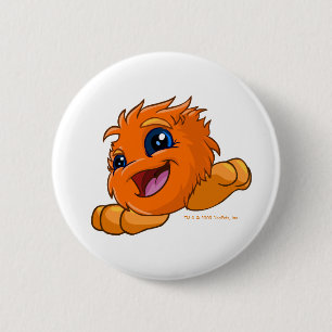 Happy orange JubJub 6 Cm Round Badge