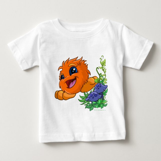 Happy orange JubJub in Neopia Central Baby T-Shirt (Front)