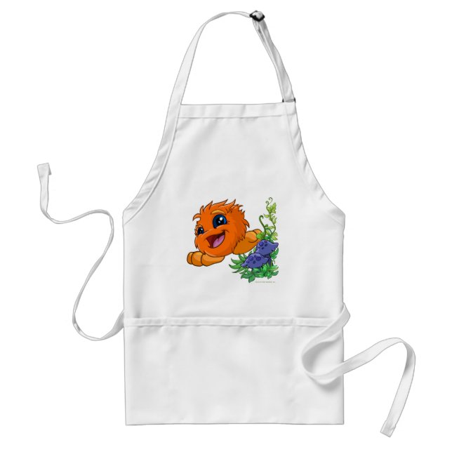 Happy orange JubJub in Neopia Central Standard Apron (Front)