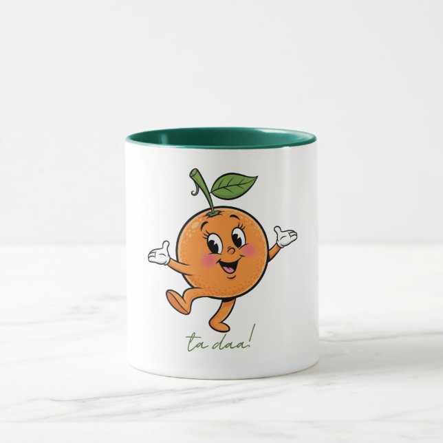 Happy Orange Ta Daa Mug (Center)