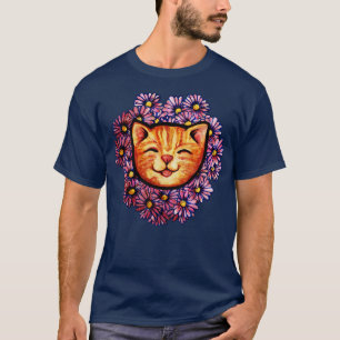 Happy Orange Tabby Cat T-Shirt