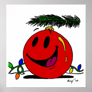 Happy Ornament Frameable Poster