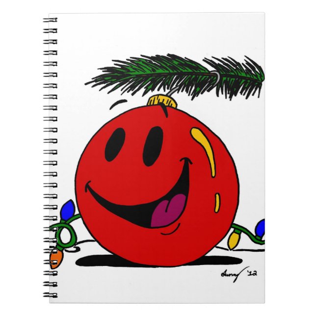 Happy Ornament Notebook (Front)