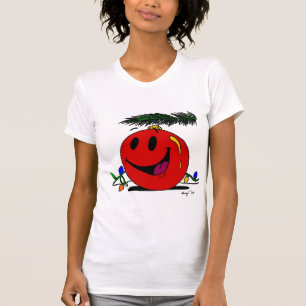 Happy Ornament Womens Petite T-Shirt