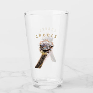 Happy Ostrich - Cheers Glass