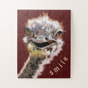 Happy Ostrich - Jigsaw Puzzle