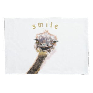 Happy Ostrich Pillowcase