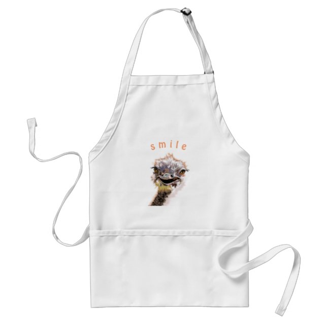 Happy Ostrich - Standard Apron (Front)