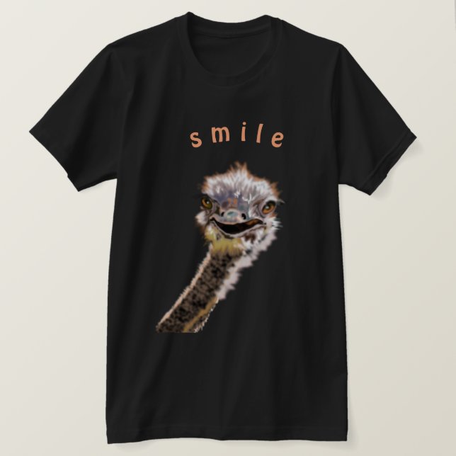 Happy Ostrich T-Shirt (Design Front)