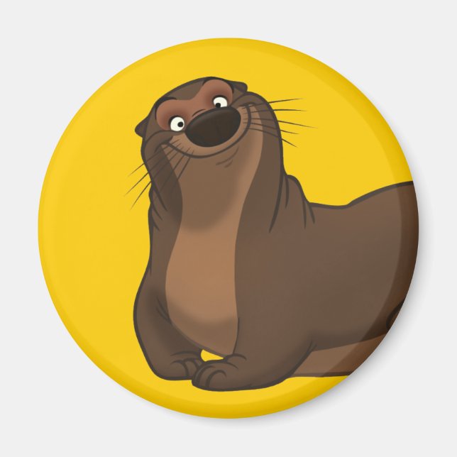 Happy Otter Magnet (Front)