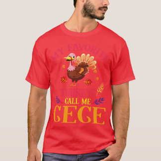 Happy Our Thanksgiving Day My Favourite Turkeys Ca T-Shirt