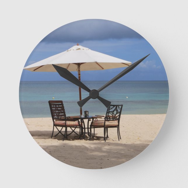 Happy Out Round Clock (Front)