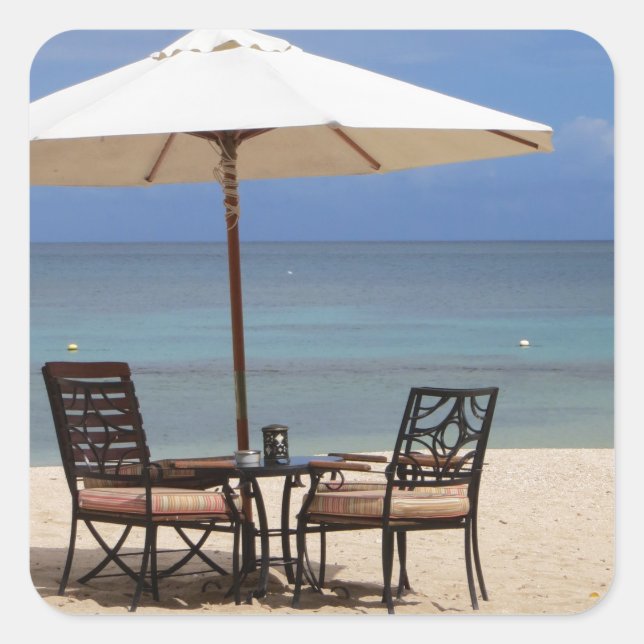 Happy Out Square Sticker (Front)