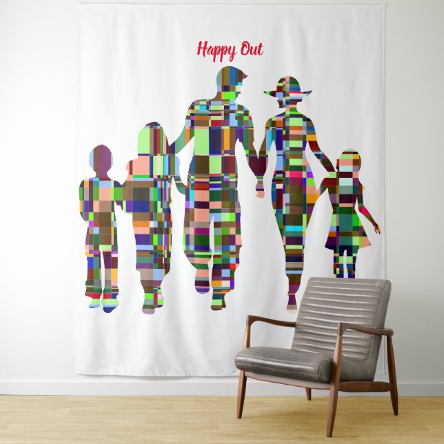 Happy Out Tapestry (In Situ)