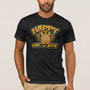 Happy Owl-O-Ween Dark T-Shirt
