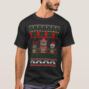 Happy Owlidays Funny Owl Ugly Christmas Sweaters