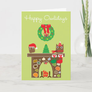 Happy Owlidays! Greeting Card