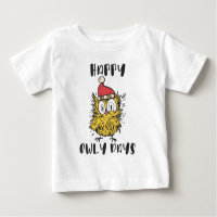 Happy Owly Days Funny Santa Owl