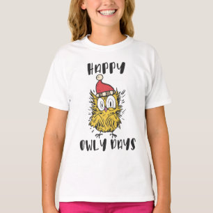 Happy Owly Days Funny Santa Owl T-Shirt
