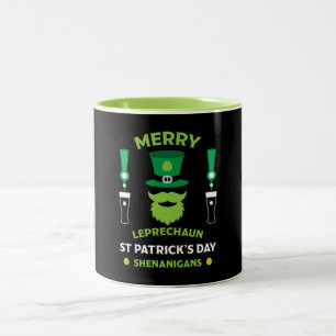 Happy Pádraig Patrick's Day March 17 Two-Tone Coffee Mug