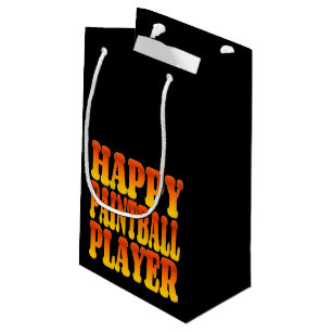 Happy Paintball Player Small Gift Bag