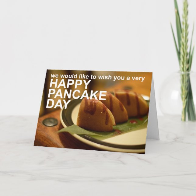 Happy Pancake Day! Card (Front)