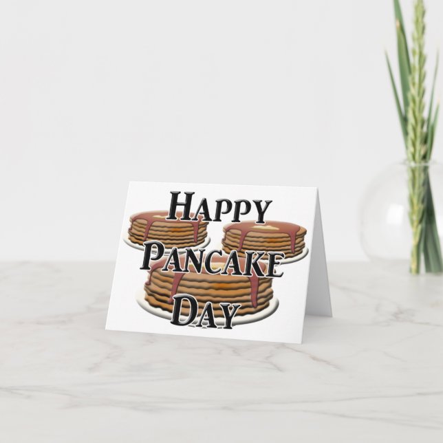 Happy  Pancake Day Card (Front)