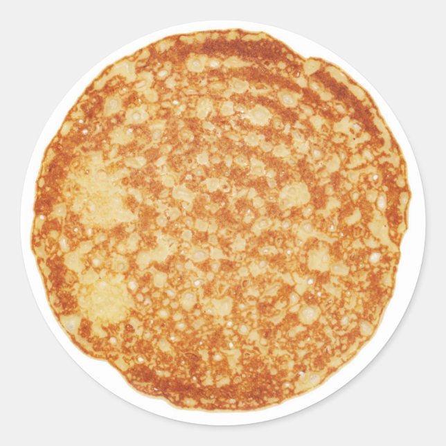 Happy Pancake Day! Classic Round Sticker (Front)