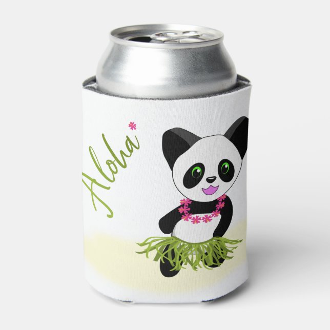 Happy Panda Aloha Summer Vibe Can Cooler (Can Front)