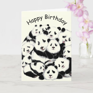 Happy Panda Birthday Cards