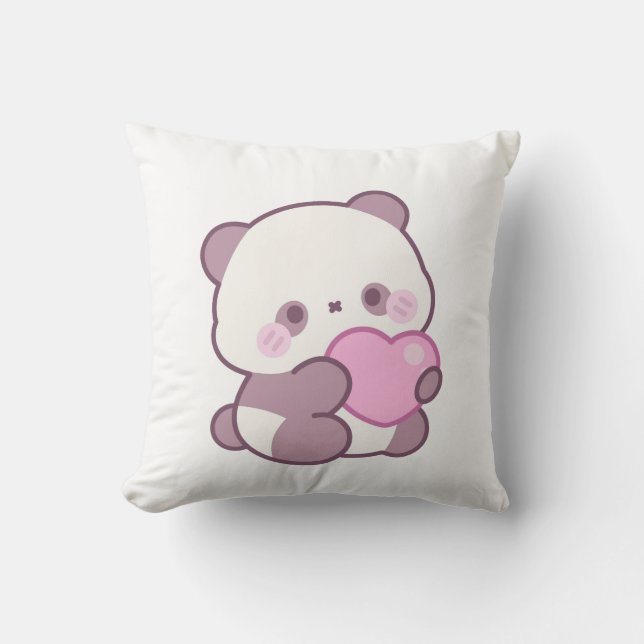 Happy Panda Design | Positive Cute Vibes Cushion (Front)