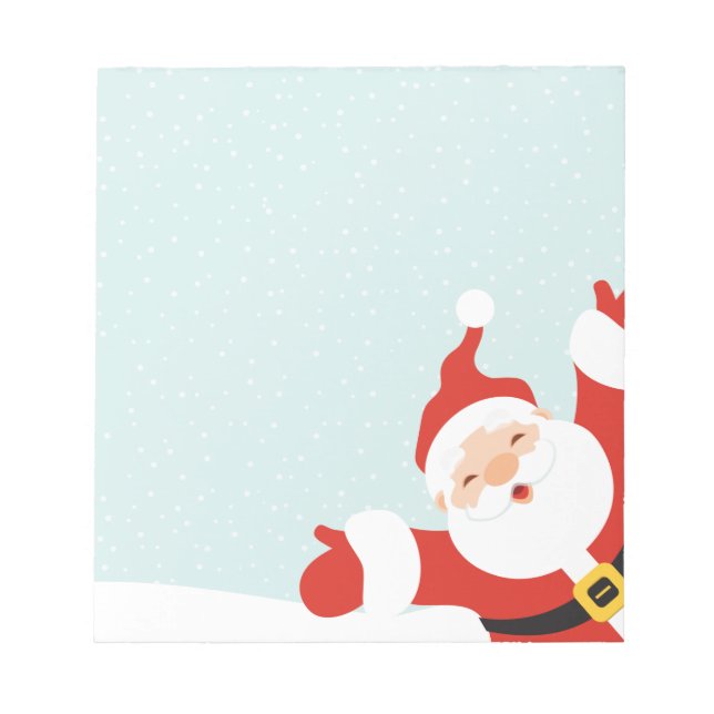 Happy Papercut Santa Notepad (Front)