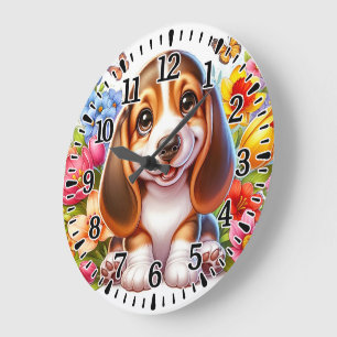 Happy pappy large clock
