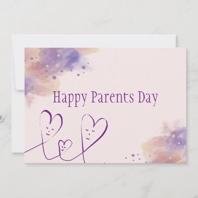 Happy Parents Day Thank You Card (Front)