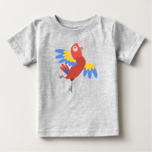 Happy Parrot Dancing Cute Bird Baby T-Shirt