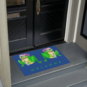 Happy Party Frog Doormat