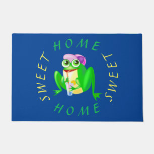 Happy Party Frog - Home Sweet Home Doormat