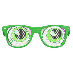 Happy Party Green Eyes Kids Sunglasses