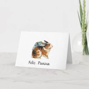 Happy Pascua, Happy Easter in spanish Holiday Card